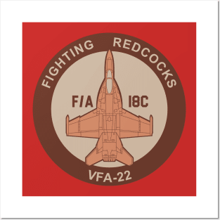 VFA-22 Fighting Redcocks - F/A-18 Posters and Art